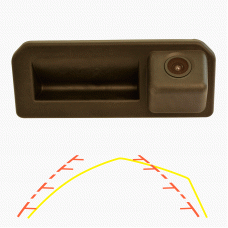 Камера заднього виду в ручку багажника Prime-X TR-07 CAN+IPAS Audi A5, A4 B9, Q2 / SKODA Kodiaq, Rapid (2015+) / Volkswagen Polo V (2016+).