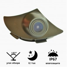 Камера переднього виду Prime-X B8005W з широким кутом огляду TOYOTA Rav4 (2013), Reiz (2013 - 2015).