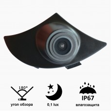 Камера переднього виду Prime-X B8018W з широким кутом огляду TOYOTA Highlander (2012 - 2013).