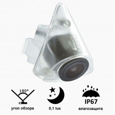 Камера переднього виду Prime-X B8007W з широким кутом огляду VOLKSWAGEN Jetta/Lavida (2010 - 2012).