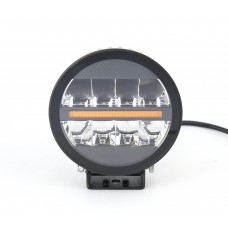 Світлодіодна фара StarLight SL-D0440S кругла, дальнє точкове світло WHITE + DRL 37W 4000Lm 5700K 12/24V (∅138мм)