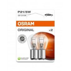 Комплект вказівних ламп розжарювання OSRAM 7528-2BL P21/5W 12V BAY15d Blister (2 шт)