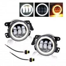 Комплект протитуманних LED фар AllLight FB-411 D=100мм DRL+поворот (Renault, Citroen, Ford, Mitsubishi, Peugeot, Subaru)