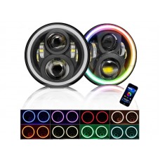 Комплект світлодіодних фар AllLight JR-4/1-60W ближнє+дальнє НИВА, ВАЗ, ГАЗ, УАЗ, JEEP, VW (керування габаритами через смартфон)