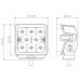 Світлодіодна фара StarLight SL-W0240S квадратна, дальнє світло WHITE + DRL 40W 4800Lm 5700K 12/24V – StarLight – LED-фари <br><br> Купити в Autoprodrive – Оригінальна якість – Швидка доставка по Україні – Найкраща ціна сьогодні – Сервісна підтримка 