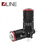 Лампи-лінзи світлодіодні Qline Alpha H4 Projector МАХ 6000K (2шт)