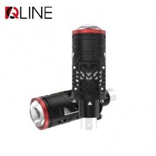 Лампи-лінзи світлодіодні Qline Alpha H4 Projector МАХ 6000K (2шт)