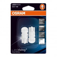 Комплект светодиодных ламп OSRAM 2880СW-BLI2 12V W2,1X9,5D 1W 6000K SET 2pcs.
