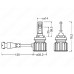 Комплект світлодіодних ламп OSRAM 64211DWBRT-2HFB H8/H9/H11/H16 LEDriving HL BRIGHT 6000K 12V