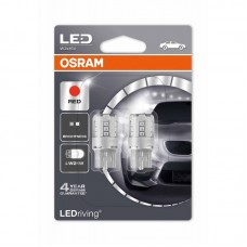 Комплект светодиодных ламп OSRAM 7705R W21W 12V W3X16d RED 2pcs. blister