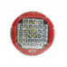 Світлодіодна фара StarLight HP-GZD-088-Red кругла, дальнє точкове біле світло 45W 4500Lm 6000K 12/24V (∅220мм)