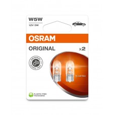 Комплект вказівних ламп розжарювання OSRAM 2825-2BL W5W 12V W2.1X9.5D Blister (2 шт)