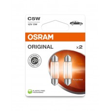 Комплект вказівних ламп розжарювання OSRAM 6418-2BL C5W 36mm 12V SV8.5-8 Blister (2 шт)