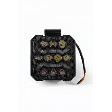 Світлодіодна фара StarLight 21B-40W 8 LED 12-24V, білий/жовтий світло, квадратна, робоче світло