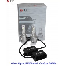 Лампи світлодіодні Qline Alpha H15W small CanBus 6000K (2шт)
