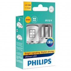 Комплект светодиодных ламп Philips 11498ULAX2 PY21W LED 12V + Smart Canbus X2 Amber