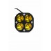 Світлодіодна фара StarLight WL-036B-20W 20W 12-24V прямокутна, жовте світло