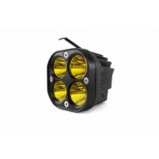 Світлодіодна фара StarLight WL-036B-20W 20W 12-24V прямокутна, жовте світло