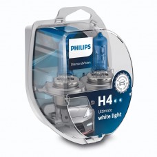 Комплект галогеновых ламп PHILIPS 12342DVSP H4 60/55W 12V P43t Diamond Vision