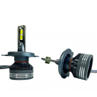 Комплект світлодіодних LED ламп Sanvi V2 H4 (P43t) Canbus 65W 16000Lm 5500K 12V