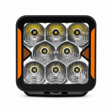 Світлодіодна фара StarLight SL-W0240F квадратна, ближнє світло WHITE + DRL 40W 4800Lm 5700K 12/24V