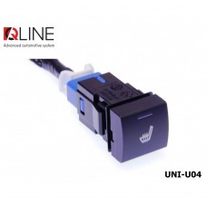 Кнопка підігріва сидінь QLine Fiber UNI-U04 Кнопка підігріва сидінь QLine Fiber UNI-U04