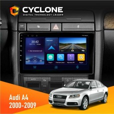 Штатна магнітола Audi A4 2000-2009 Cyclone 4x64, DSP, DVR
