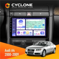 Штатна магнітола Audi A4 2000-2009 Cyclone 4x64, DSP