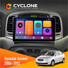 Штатна магнітола Hyundai Accent 2006-2012 Cyclone 2x32