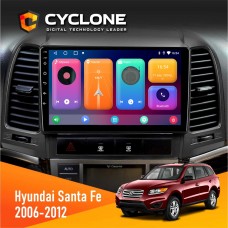 Штатна магнітола Hyundai Santa Fe 2006-2012 Cyclone 2x32
