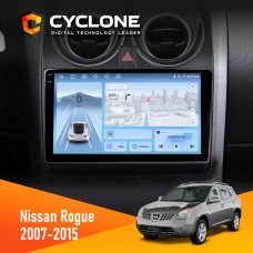 Штатна магнітола Nissan Rogue 2007-2015 Cyclone 4x64, DSP, 4G, 2k