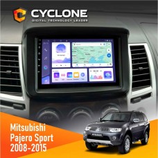 Штатна магнітола Mitsubishi Pajero Sport 2008-2015 Cyclone 4x64, DSP