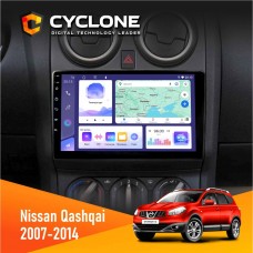 Штатна магнітола Nissan Qashqai 2007-2014 Cyclone 4x64, DSP
