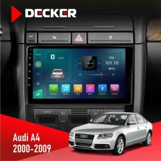 Штатна магнітола Audi A4 2000-2009 Decker 6x128, DSP, 4G, 2k