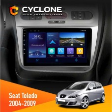 Штатна магнітола Seat Toledo 2004-2009 Cyclone 4x64, DSP, DVR