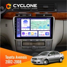Штатна магнітола Toyota Avensis 2002-2008 Cyclone 4x64, DSP