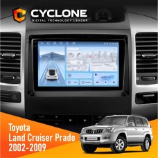 Штатна магнітола Toyota Land Cruiser Prado (120) 2002-2009 Cyclone 4x64, DSP, 4G, 2k