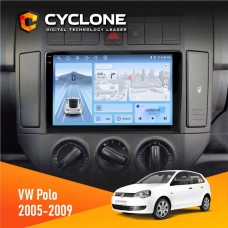 Штатна магнітола Volkswagen Polo 2005-2009 Cyclone 4x64, DSP, 4G, 2k