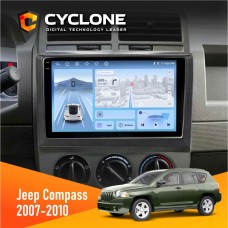 Штатна магнітола Jeep Compass 2007-2010 Cyclone 4x64, 4G, DSP, 2k