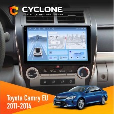 Штатна магнітола Toyota Camry 2011-2014 Cyclone 4x64, 4G, DSP, 2k