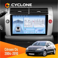 Штатна магнітола Citroen C4 2004-2010 Cyclone 4x64, DSP, 4G, 2k