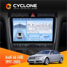 Штатна магнітола Audi A6 (4B) 1997-2005 Cyclone 4x64, DSP, 4G, 2k