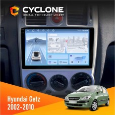Штатна магнітола Hyundai Getz 2002-2010 Cyclone 4x64, DSP, 4G, 2k
