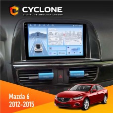Штатна магнітола Mazda 6 2012-2015 Cyclone 4x64, DSP, 4G, 2k