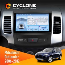 Штатна магнітола Mitsubishi Outlander XL 2006-2012 AMP Cyclone 4x64, DSP, 4G, 2k