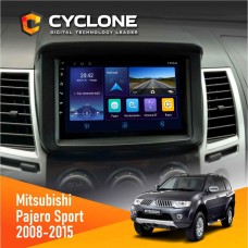 Штатна магнітола Mitsubishi Pajero Sport 2008-2015 Cyclone 4x64, DSP, DVR