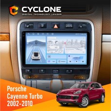 Штатна магнітола Porsche Cayenne Turbo 2002-2010 Cyclone 4x64, DSP, 4G, 2k