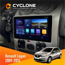 Штатна магнітола Renault Logan 2009-2013 Cyclone 4x64, DSP, DVR