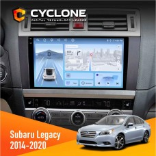 Штатна магнітола Subaru Legacy 2014-2020 Cyclone 4x64, DSP, 4G, 2k
