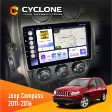 Штатна магнітола Jeep Compass, Patriot 2011-2016 Cyclone 4x64, DSP, 2k
